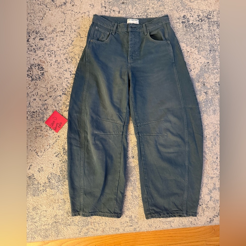 Free People- We the Free- good luck barrel jeans